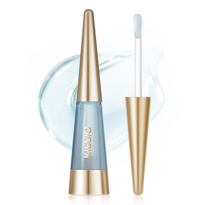 KISSIO Plumping Lip Gloss,Plumping,Moisturize and Elasticity,Lip Plumper and Lip Care for Day and Night Use,with Ginger,Peppermint and Jojoba Oil,Clear,10 ml