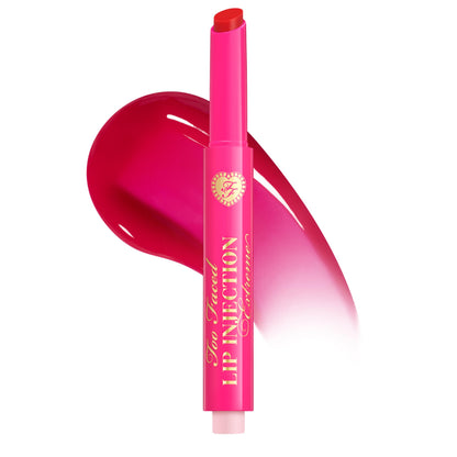 Too Faced Lip Injection Extreme Plumping Clicks | Hydrating, Sheer-To-Medium Buildable Coverage, Lip Plumper with Click Applicator, 0.05 Ounce