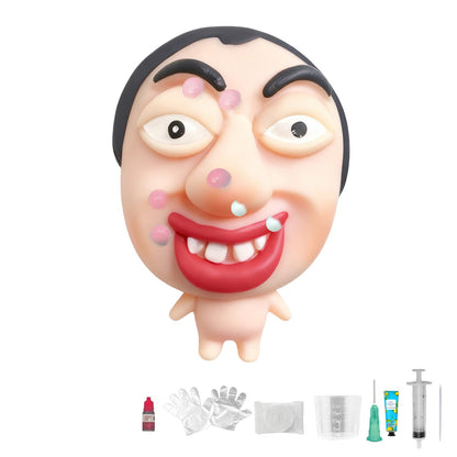 Pimple Popping Toy Squishy Toys Stress Relief Squeeze Toy Reusable Silicone Pimple Popper Fidget Toy Set Soft Squishy Sensory Toy Enjoy ASMR Stress Relief Fun Anxiety Relief Desk Toy (Pouty Lips)