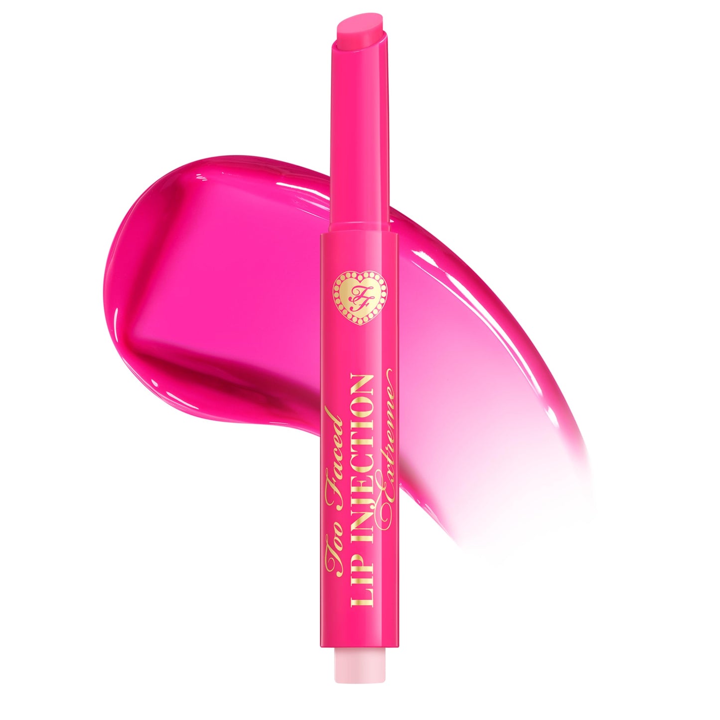 Too Faced Lip Injection Extreme Plumping Clicks | Hydrating, Sheer-To-Medium Buildable Coverage, Lip Plumper with Click Applicator, 0.05 Ounce