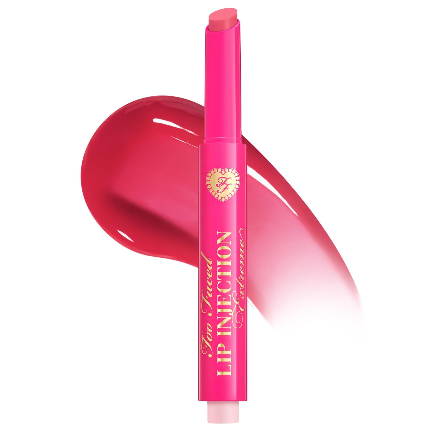Too Faced Lip Injection Extreme Plumping Clicks | Hydrating, Sheer-To-Medium Buildable Coverage, Lip Plumper with Click Applicator, 0.05 Ounce