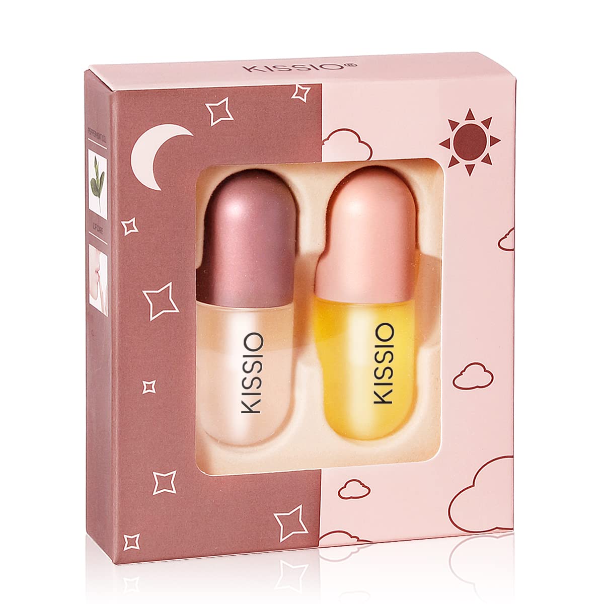 KISSIO Plumping Lip Gloss,Plumping,Moisturize and Elasticity,Lip Plumper and Lip Care for Day and Night Use,with Ginger,Peppermint and Jojoba Oil,Clear,10 ml