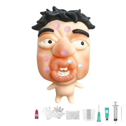 Pimple Popping Toy Squishy Toys Stress Relief Squeeze Toy Reusable Silicone Pimple Popper Fidget Toy Set Soft Squishy Sensory Toy Enjoy ASMR Stress Relief Fun Anxiety Relief Desk Toy (Pouty Lips)