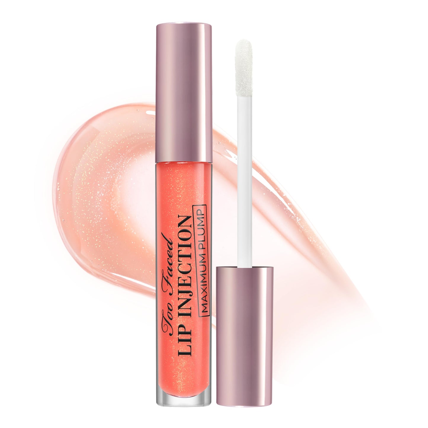 Too Faced Lip Injection Maximum Plump Extra Strength Lip Plumper Gloss | Hydrating, Volumizing, + Plumping, 0.14 Fl Oz