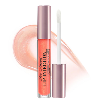 Too Faced Lip Injection Maximum Plump Extra Strength Lip Plumper Gloss | Hydrating, Volumizing, + Plumping, 0.14 Fl Oz