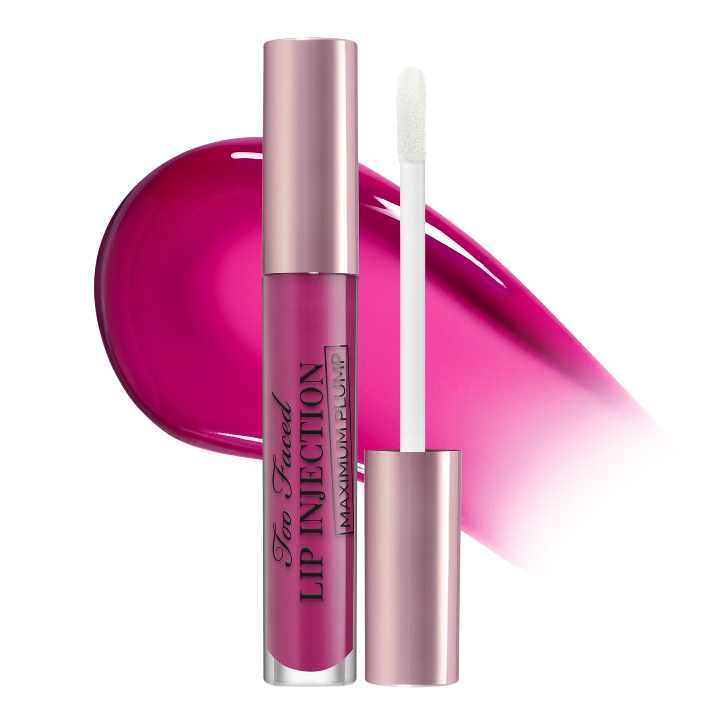 Too Faced Lip Injection Maximum Plump Extra Strength Lip Plumper Gloss | Hydrating, Volumizing, + Plumping, 0.14 Fl Oz